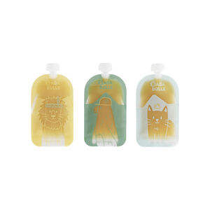 Lot de 15 gourdes réemployables 