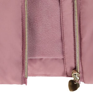 Doudoune sans manches en toile matte pour fille  