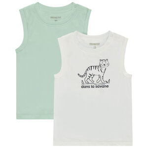 Lot de 2 débardeurs pour bébé garçon 