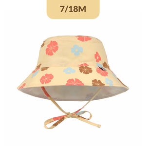 Chapeau de protection solaire 46-49 (7 à 18m) Flowers Vanilla 