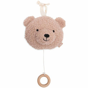Peluche musicale en bouclettes Teddy Bear wild rose 