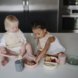 Lunchbox avec compartiments et couverts Blush 