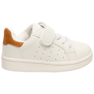 Baskets basses à lacets et scratch pour bébé garçon 