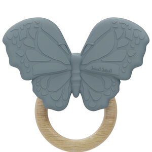 Anneau de dentition silicone Papillon Bleu 