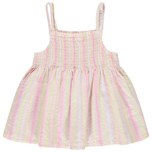 Tunique sans manches avec rayures colorés pour fille  