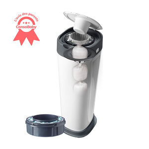 Poubelle à couches Twist & Click XL blanc avec recharge 