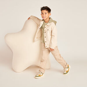 Veste en jean avec capuche amovible pour garçon 