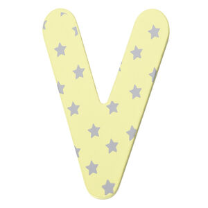 Lettre décorative en bois V 