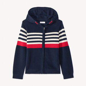 Gilet en tricot fantaisie effet color block pour garçon 