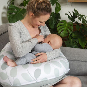 Grand coussin multi-usage Buddy Leaves Aqua Green 