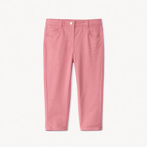 Pantalon en twill uni pour bébé fille  