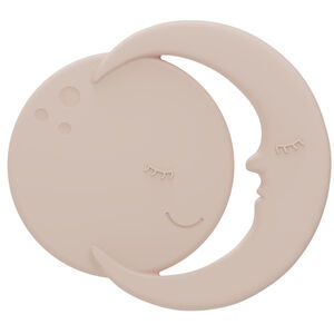 Anneau de dentition silicone Lune Rose 