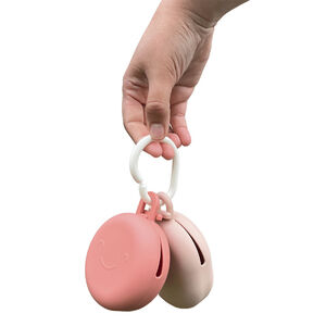 Set de 2 pochettes pour sucette et goûter Flower 