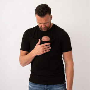 T-shirt Porte-bébé Homme Taille XXL Noir 