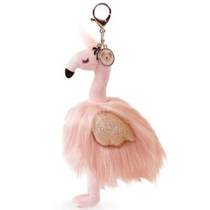 Porte clé bijou sac à langer - Pink Flamingo  
