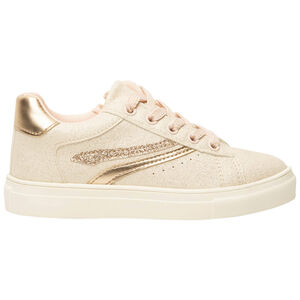 Baskets basses roses à lacets et fermeture éclair pour fille 