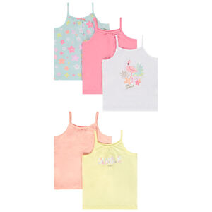 Lot de 5 débardeurs en jersey pour bébé fille 