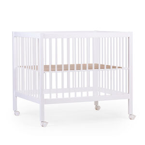 Parc en bois PA97 sur roues 98 x 78 cm blanc 