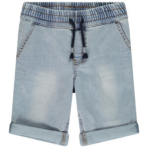 Bermuda effet jean à taille élastiquée pour garçon 