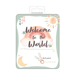 Carte à offrir "Welcome to the world" 