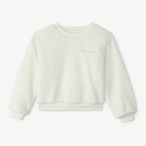 Sweat oversize en sherpa effet fourrure pour fille 