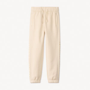 Jogging en molleton printé et pailleté pour fille 