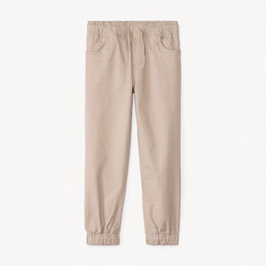 Pantalon jogger en twill uni pour garçon  