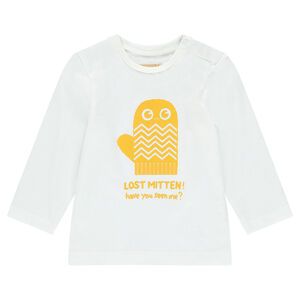 Tee-shirt manches longues en jersey avec motif fantaisie printé 