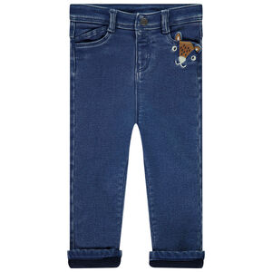 Jean avec doublure micropolaire et poche ludique pour bébé garçon 