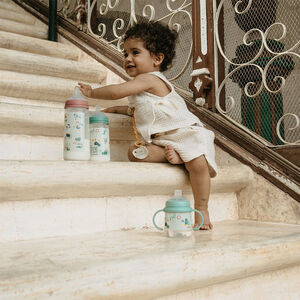 Biberon avec tétine symétrique SX Pro L 360 ml Walk in the park vert 