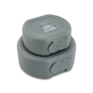 Lot de 2 lunchbox gigognes Mr. Shark gris 
