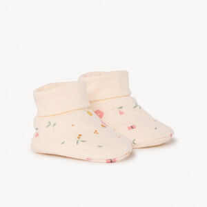 Chaussons en jersey imprimé fleurs pour bébé fille 