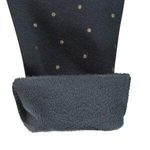 Jogging en jersey contrecollé sherpa à pois pailletés pour bébé fille 