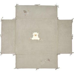 Tapis de parc avec bord 75x95cm Veloudoux Fluffy Kaki 