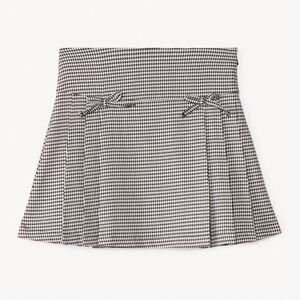 Jupe courte en pied de poule pour fille  