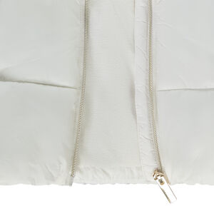 Doudoune longue à capuche en toile pour fille 