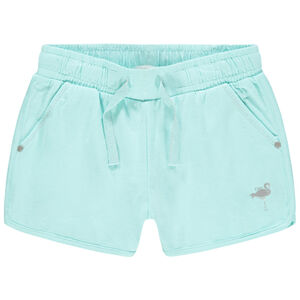 Short en jersey print flamant rose en foil pour enfant fille 