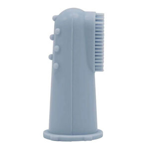Brosse à dents doigt silicone Bleu 