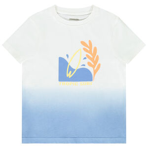 T-shirt manches courtes printé effet dégradé pour garçon 