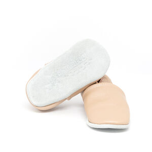 Chaussons souples 12-18M en cuir Babysoft Perlé Rose 
