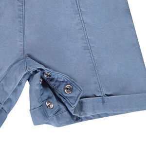 Combi-short  fantaisie avec ceinture pour bébé fille 