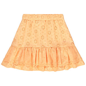 Jupe volantée en broderie anglaise pour fille 