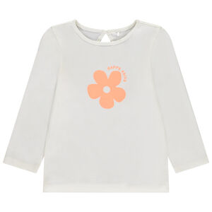 T-shirt manches longues print fleur pour bébé fille 