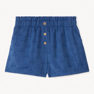 Short texturé uni pour fille 