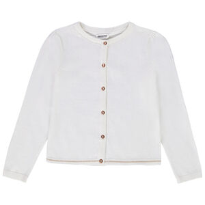 Gilet en tricot uni pour fille 