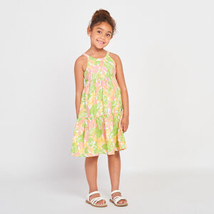 Robe longue imprimé exotique pour fille 