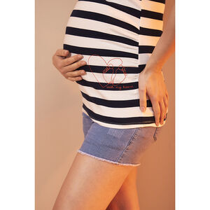 Débardeur de grossesse en jersey à motifs fantaisie 