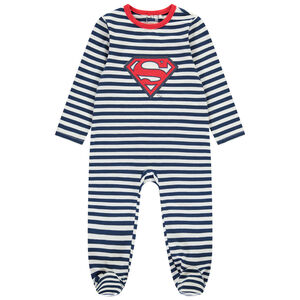 Dors-bien rayé Superman Warner pour bébé garçon avec ouvertures différentes selon l'âge Main Dors-bien rayé Superman Warner pour bébé garçon avec ouvertures différentes selon l'âge
