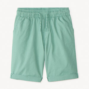 Bermuda uni en popeline pour garçon 