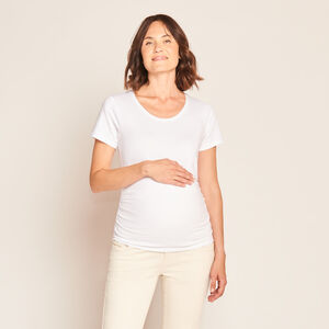 T-shirt de grossesse manches courtes uni 